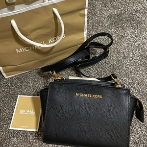 MICHAEL KORS Mini Saffiano Leather Crossbody